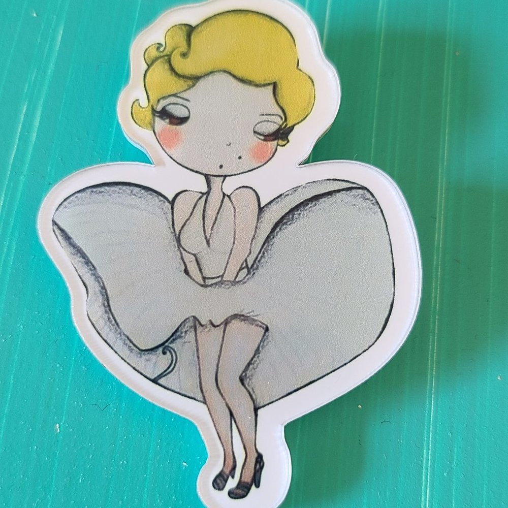 Marilyn Monroe PVC Pin